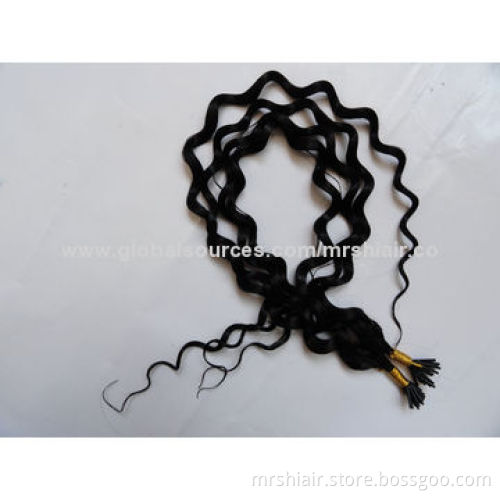 24-Inch Natural Color Natural Wave Stick Hair Extensions